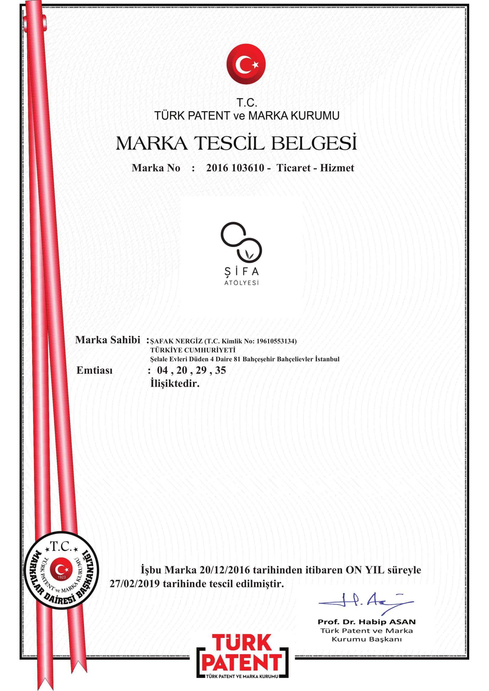 marka tescil